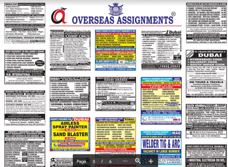 assignment abroad times 30th November 2022