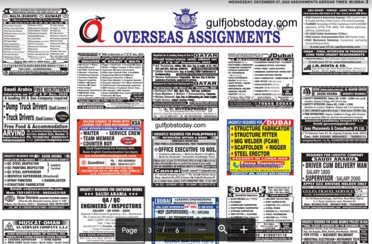 assignment abroad times 07th December 2022