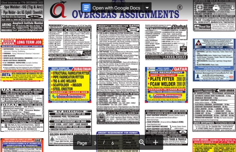 assignment abroad times 14th december 2022