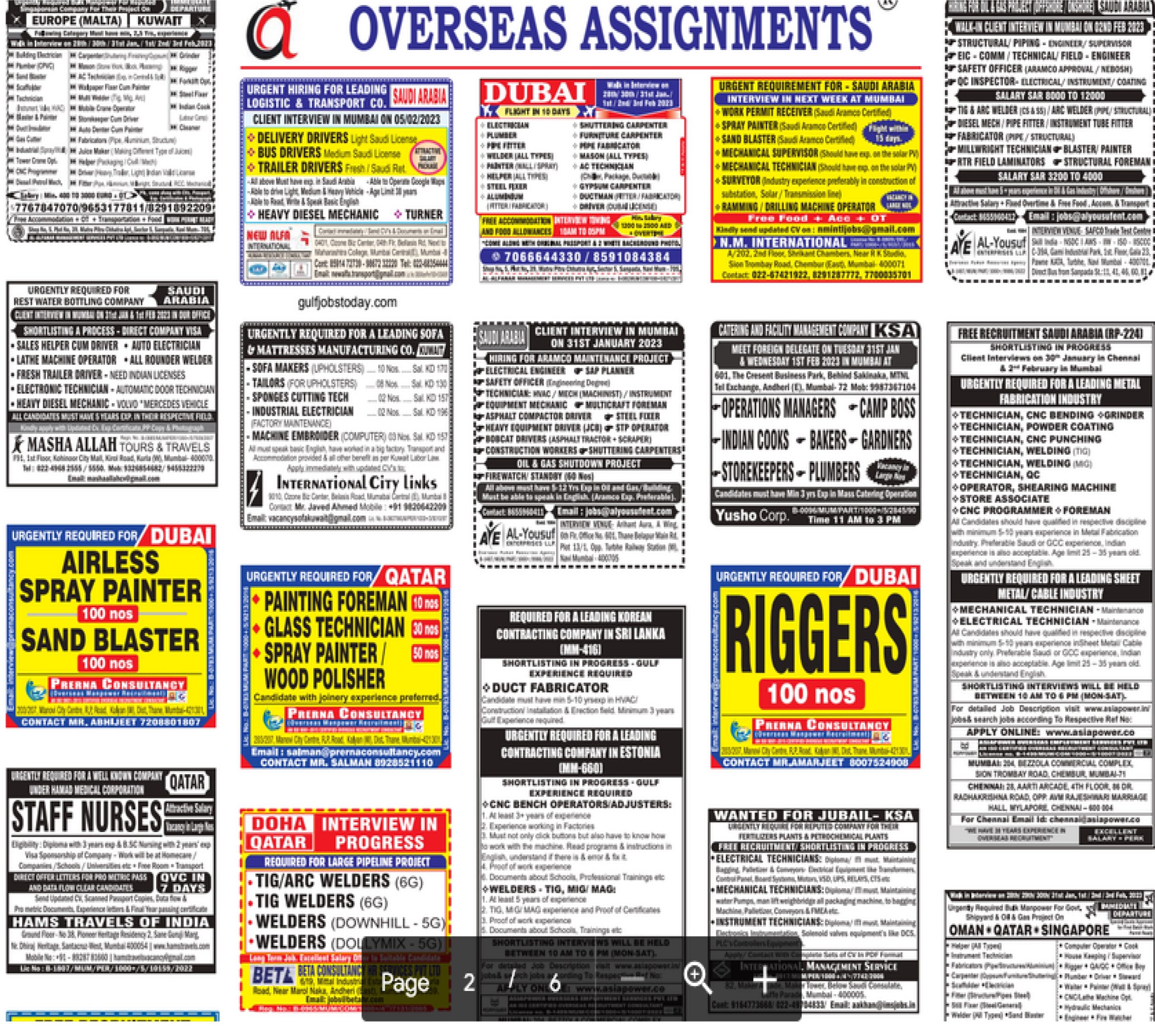 assignment abroad times 28th january 2023