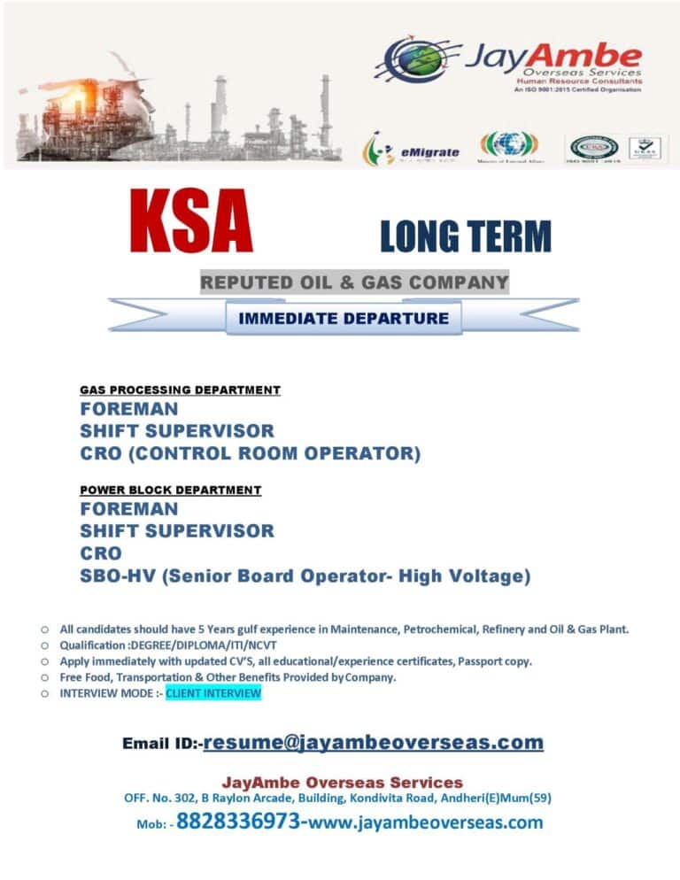 Jobs in KSA