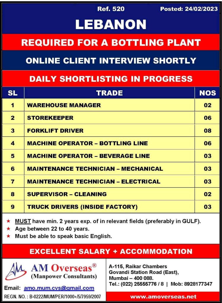 Jobs in Lebanon — Uncategorised