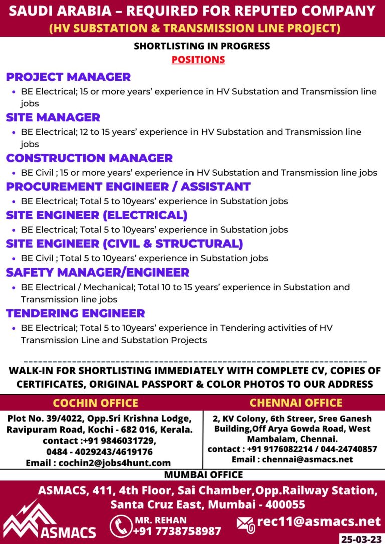 Jobs in Saudi Arabia