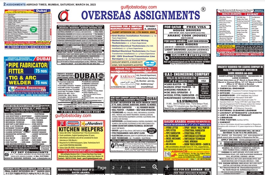 assignment abroad times 04th March 2023