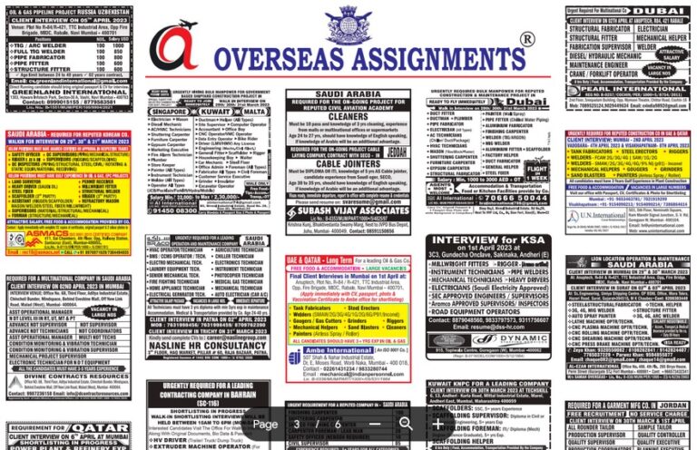 assignment abroad times 29th March 2023