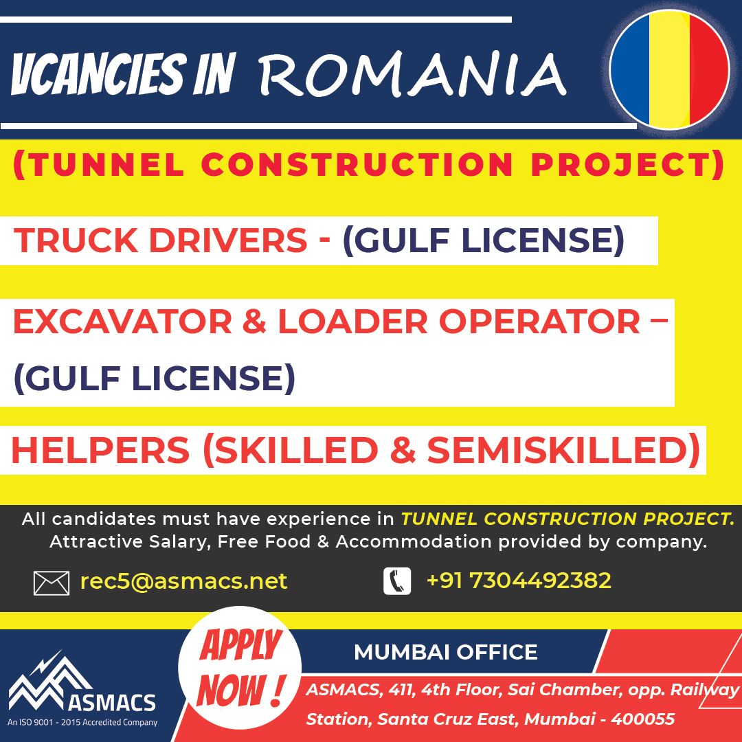 VACANCIES IN ROMANIA — Jobs in Europe