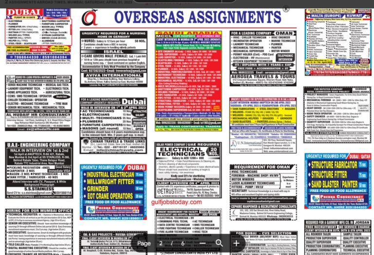 assignment abroad times 12th April 2023