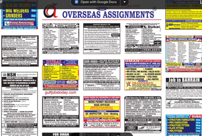 assignment abroad times 15th April 2023