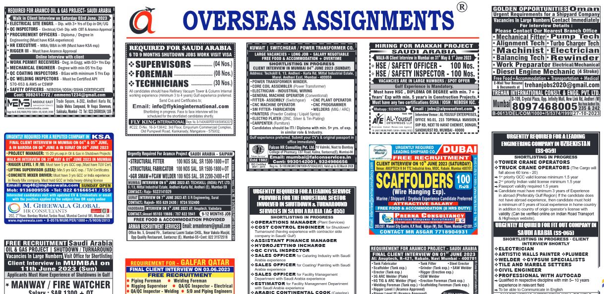 assignment abroad times 31 may 2023