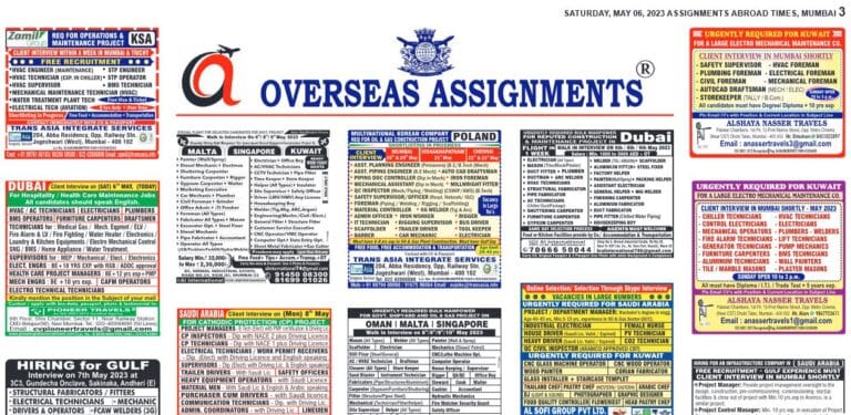 assignment abroad times 06th May 2023