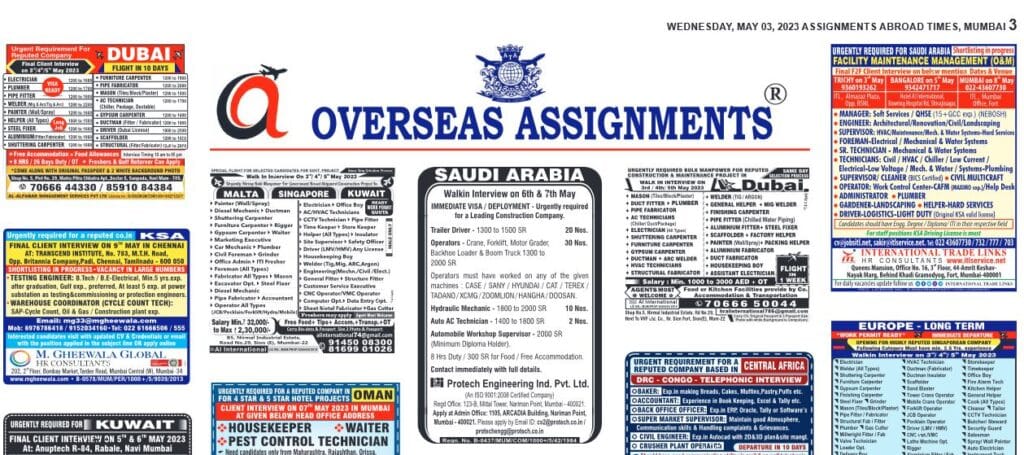 ,assignment abroad times 10th May 2023