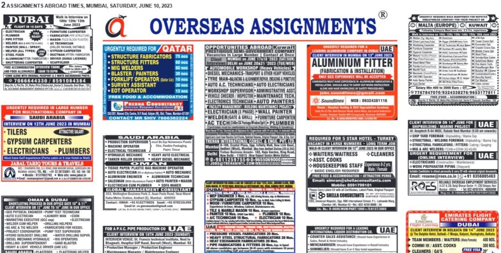 assignment abroad times 08 july 2023