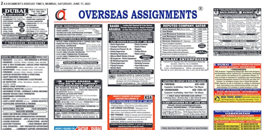 assignment abroad times 5 july 2023