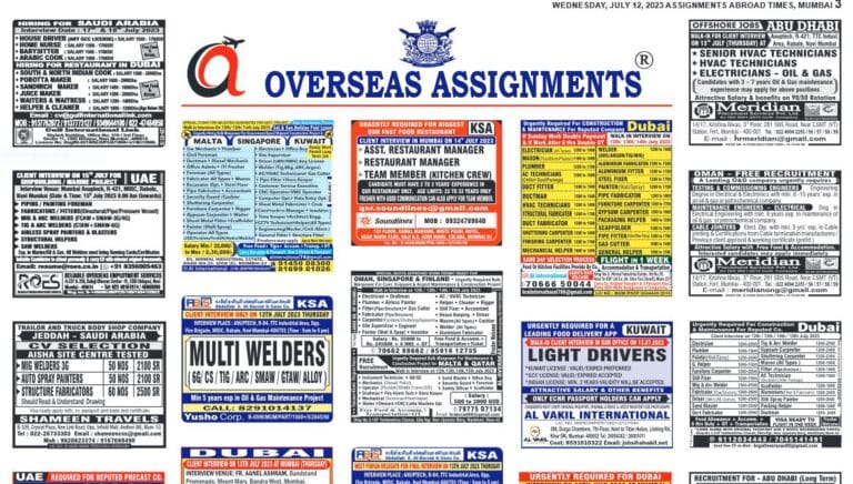 ,assignment abroad times 19th July 2023
