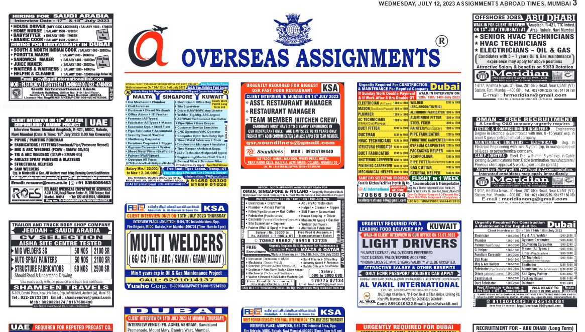 assignment abroad times 19 july 2023