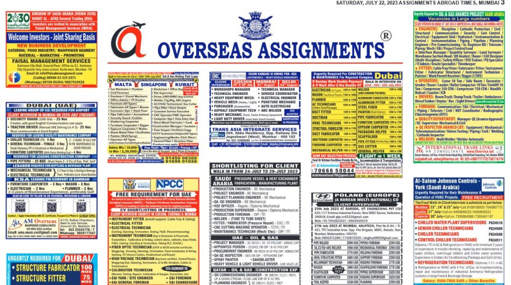 assignment abroad times 12 july 2023