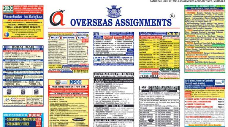 assignment abroad times 22nd July 2023