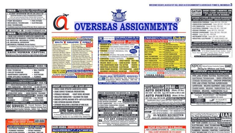 assignment abroad times 02nd August 2023
