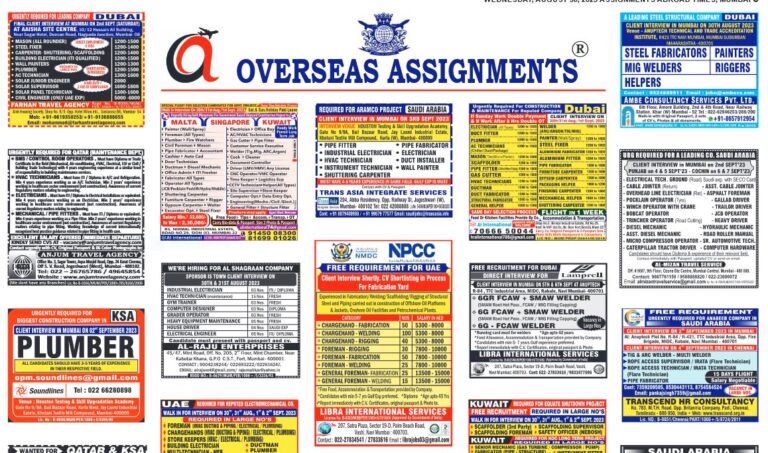 assignment abroad times 30th August 2023