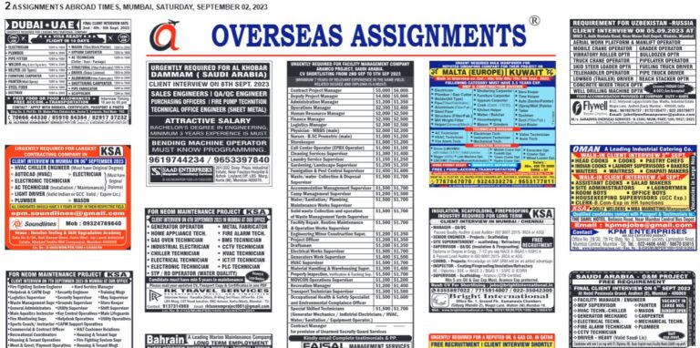 assignment abroad times 02nd September 2023