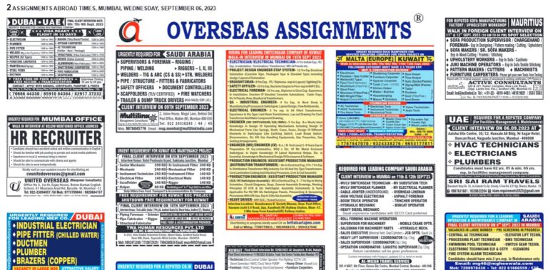 assignment abroad times 06th September 2023