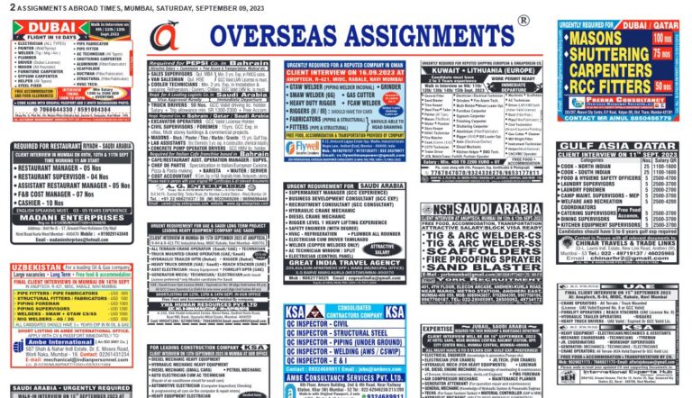 assignment abroad times 13th September 2023