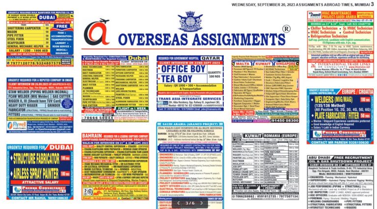 assignment abroad times 20th September 2023