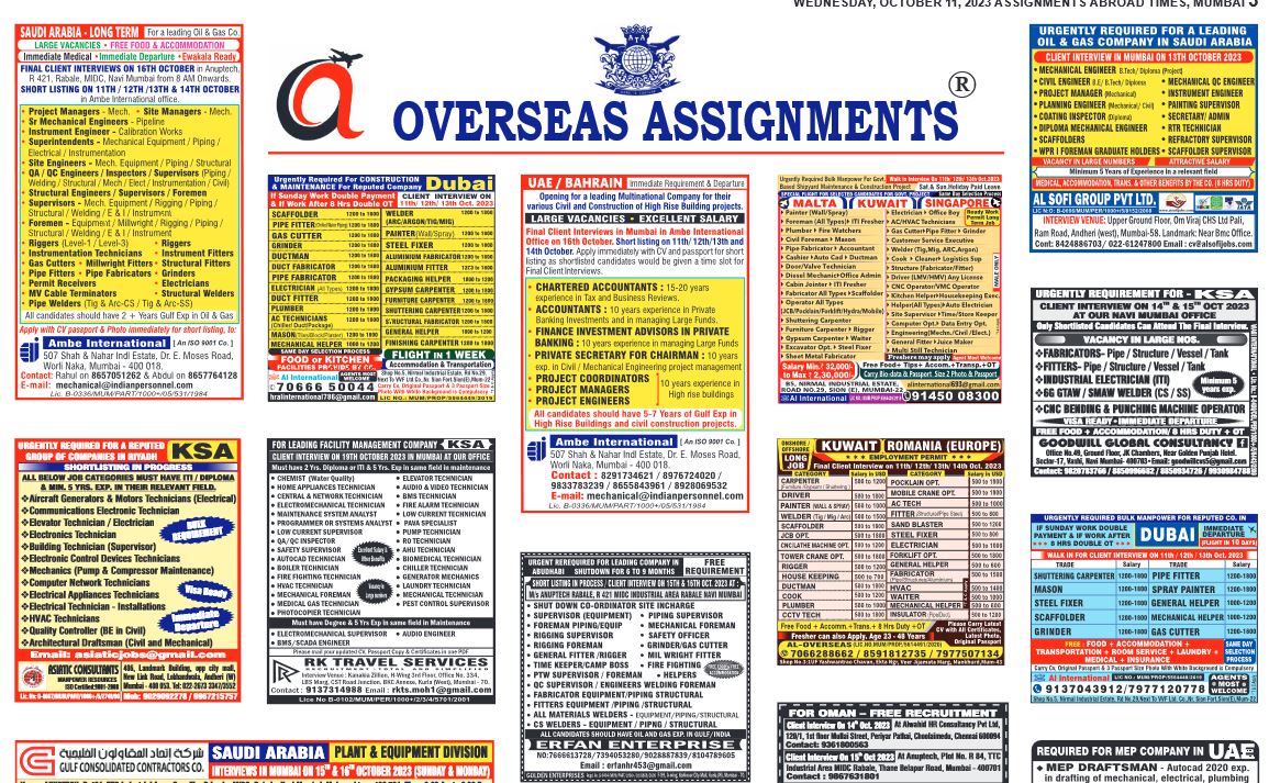 assignment abroad times 7 october 2023