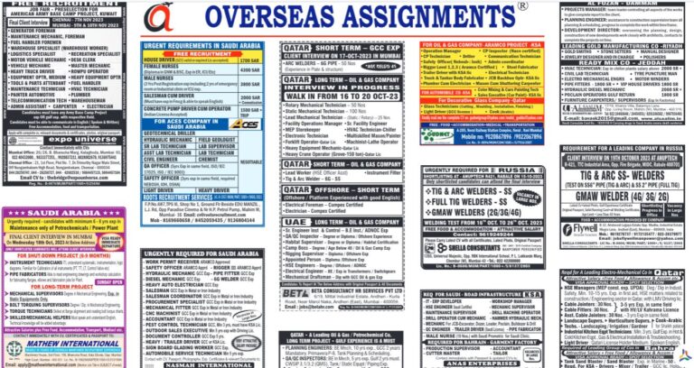 assignment abroad times 28th October 2023