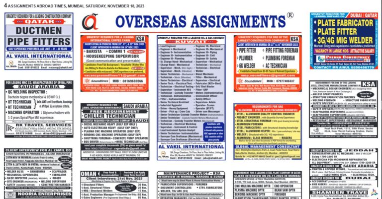 assignment abroad times 18th Nov 2023