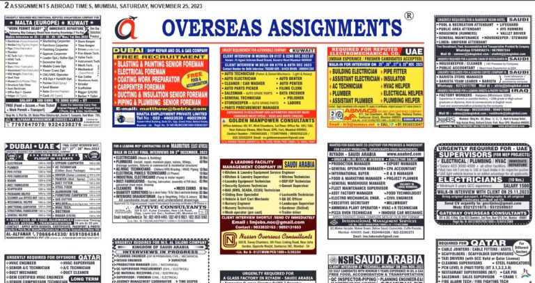 assignment abroad times 25th Nov 2023