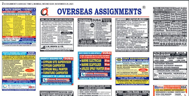 assignment abroad times 29th Nov 2023