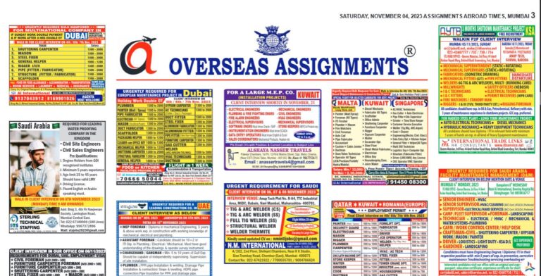 assignment abroad times 04th Nov 2023