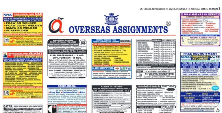 assignment abroad times 11th november 2023