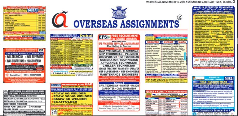 assignment abroad times 15th Nov 2023