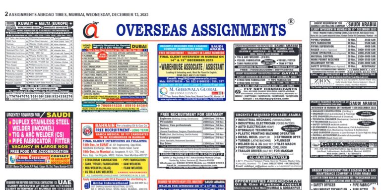 assignment abroad times 13th December 2023