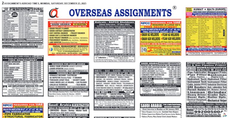 assignment abroad times 23rd December 2023