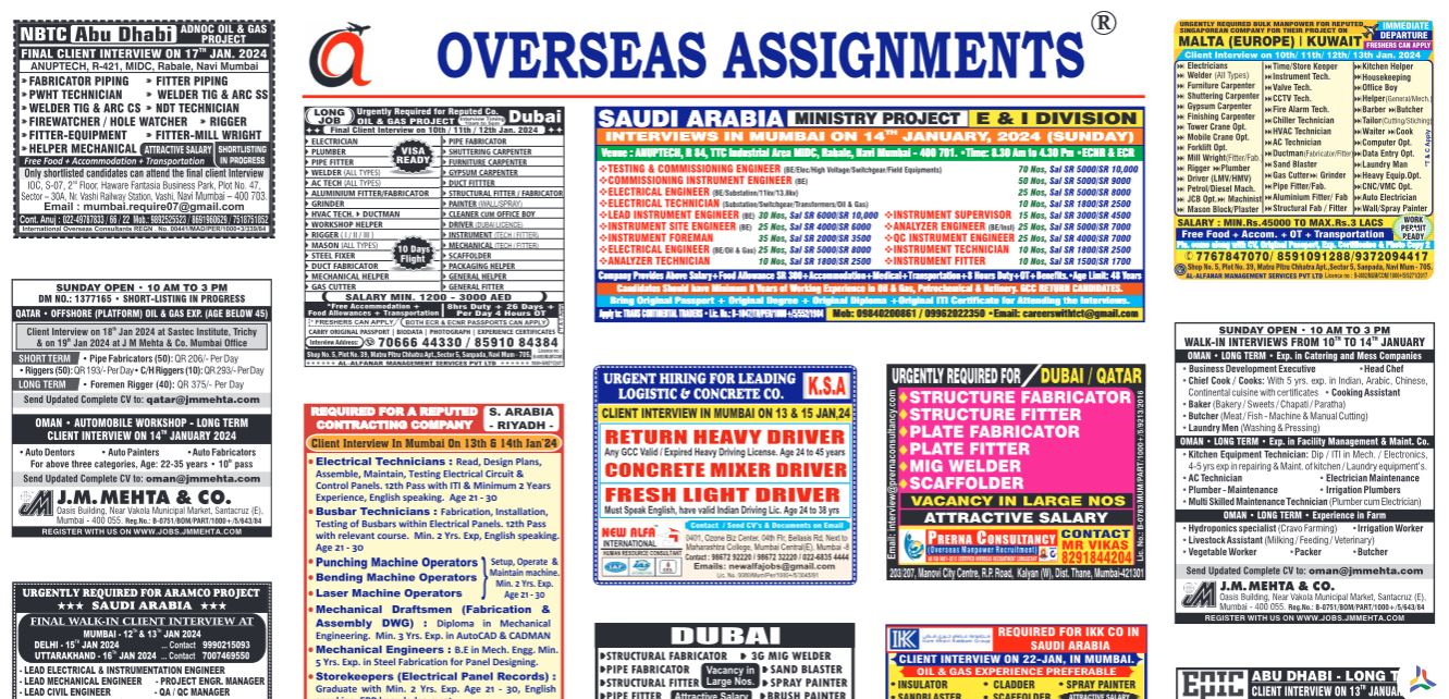 assignment abroad times 10th january 2024