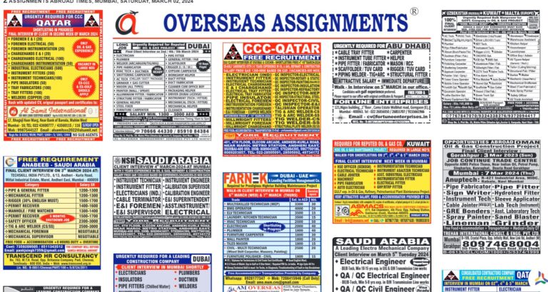 assignment abroad times 02nd March 2024