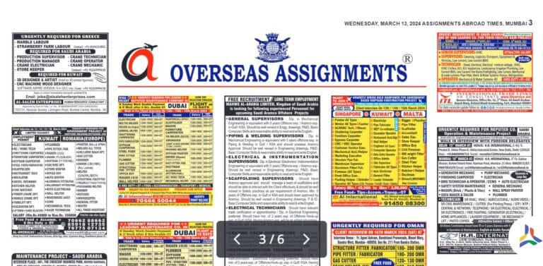 assignment abroad times 13th March 2024 download