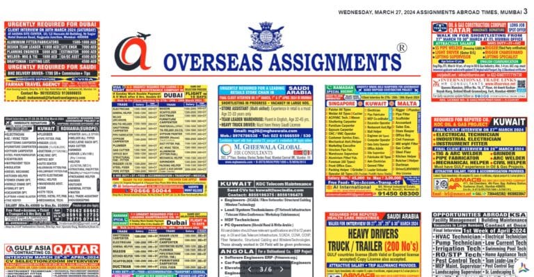 assignment abroad times 27th March 2024 download