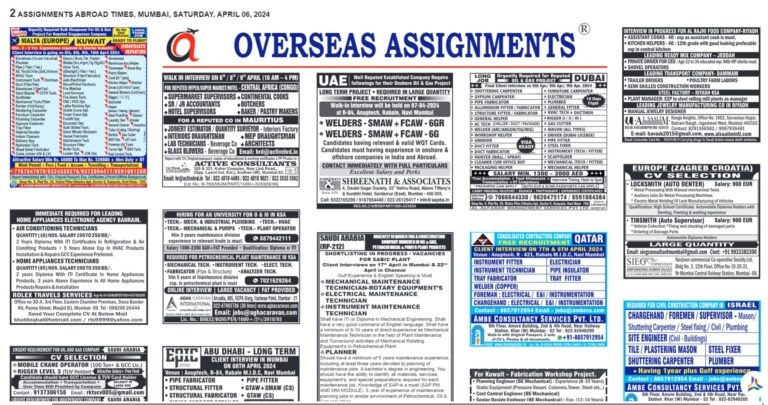 assignment abroad times 06th April 2024 download