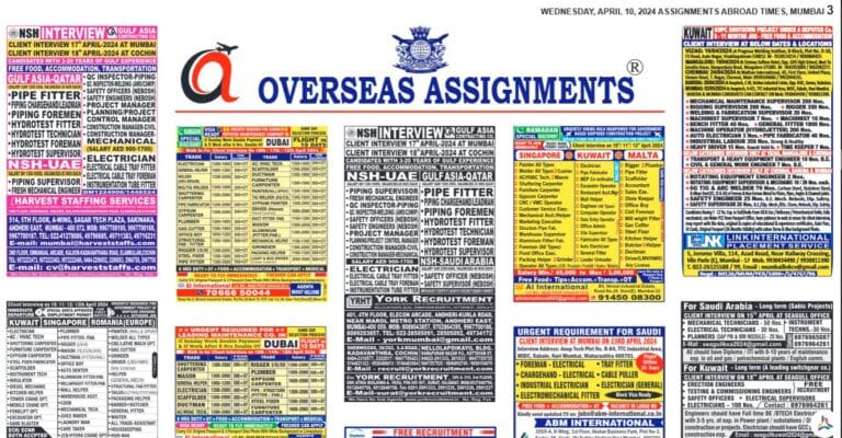 assignment abroad times 10th April 2024 download