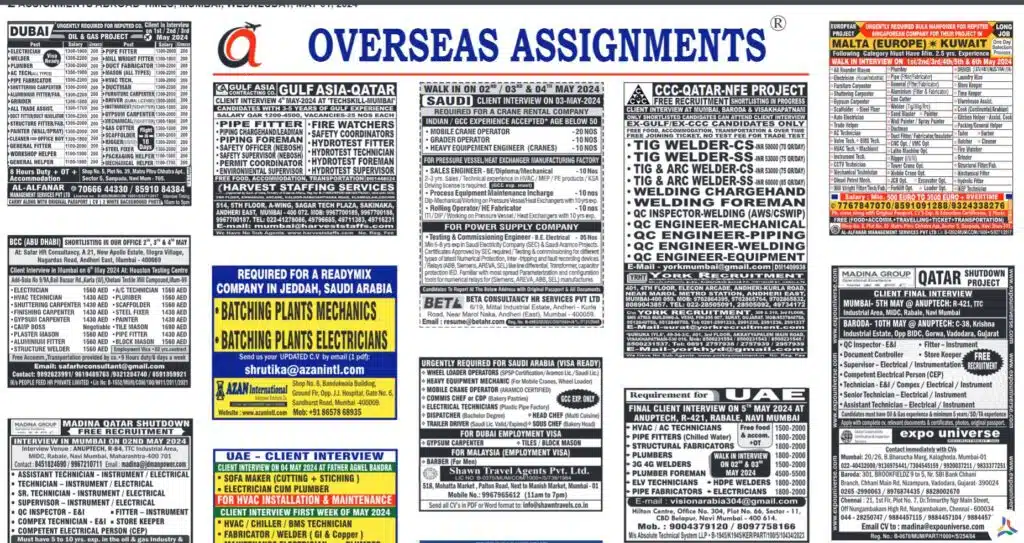 assignment abroad times 01st May 2024 download