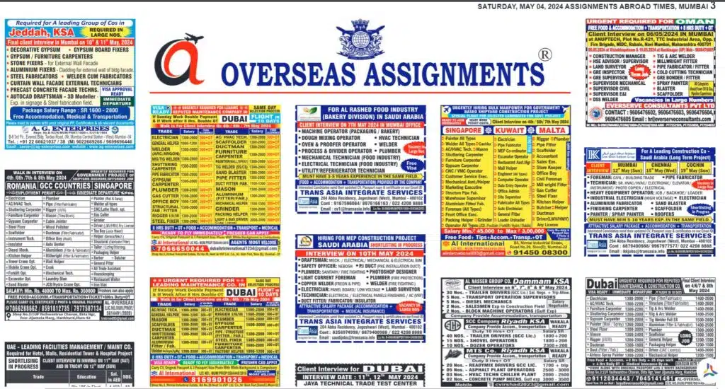 assignment abroad times 04th May 2024 download