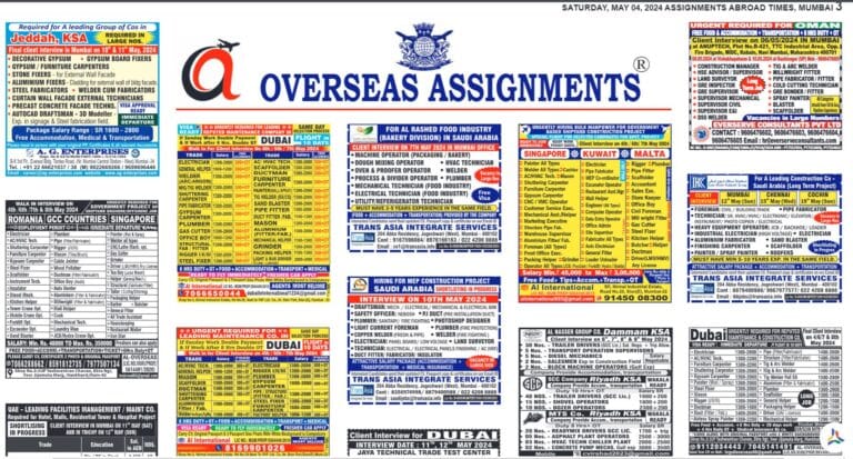 assignment abroad times 04th May 2024 download