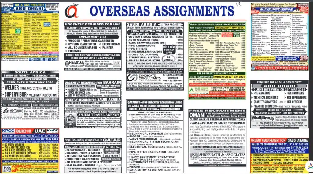 assignment abroad times 22nd May 2024 download