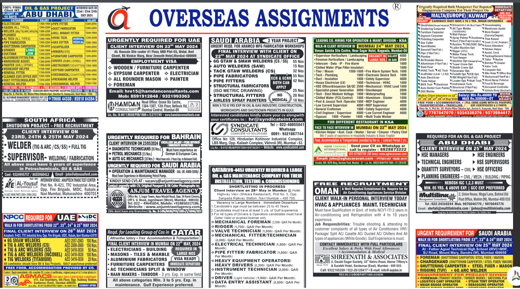 assignment abroad times 22nd May 2024 download