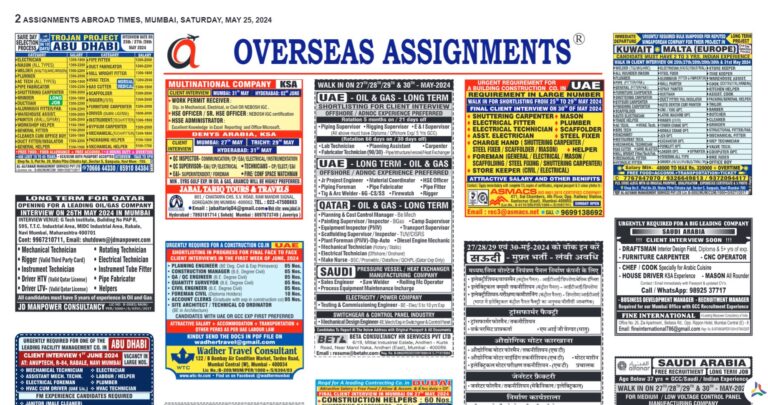 assignment abroad times 25th May 2024 download