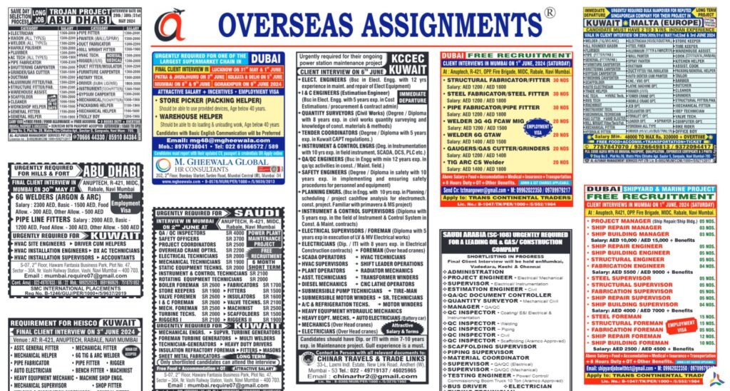 assignment abroad times 29th May 2024 download